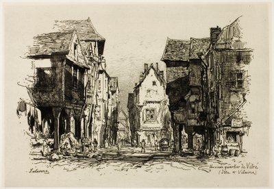 Um bairro antigo de Vitre, Ille-et-Vilaine de Maxime Lalanne