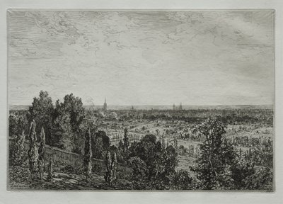 Bordeaux, vista da costa de Cénon de Maxime Lalanne