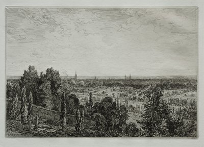 Bordeaux, vista da costa de Cénon de Maxime Lalanne