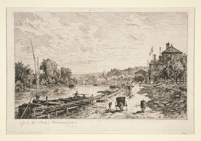 Bords de la Seine (Litoral do Sena) de Maxime Lalanne