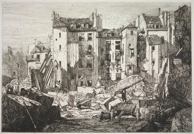 Demolição para a abertura da Rue des Écoles de Maxime Lalanne