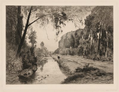 O canal em Pont-Saint-Maxence de Maxime Lalanne