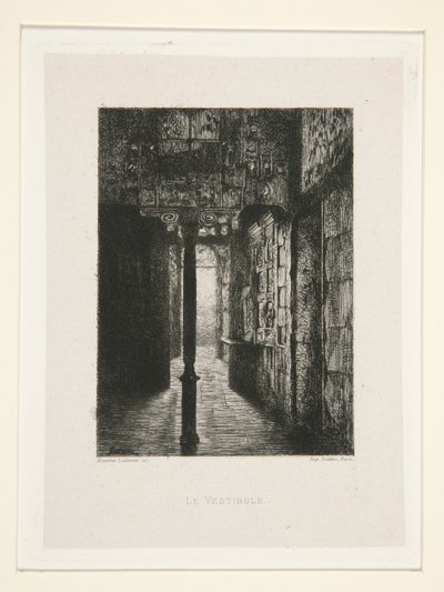 Le Vestibule, pl. 3 da suite Chez Victor Hugo (Victor Hugo de Maxime Lalanne