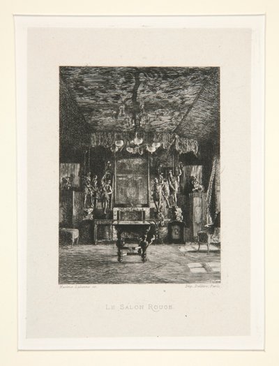 Le salon rouge (A Sala Vermelha), pl. 5 da suíte Chez Victor Hugo (Victor Hugo de Maxime Lalanne