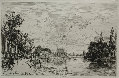 Afogamento, 1883. de Maxime Lalanne