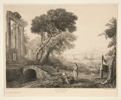 Paisagem italiana de Maxime Lalanne