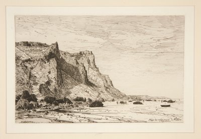Plage des vaches noires ? Villers (Calvados) (Praia das Vacas Negras em Villiers [Cavaldos]) de Maxime Lalanne