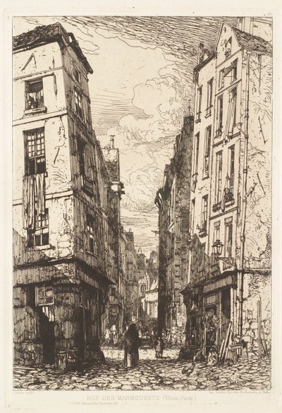 Rue des Marmousets, Paris antiga de Maxime Lalanne