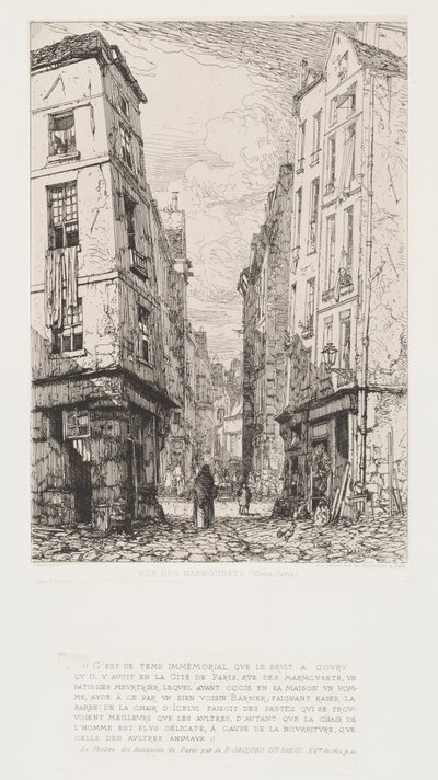 Rue des Marmousets (antiga Paris) de Maxime Lalanne