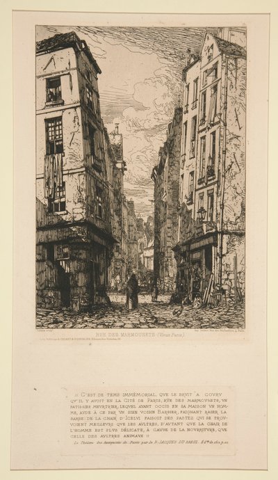 Rue des Marmousets (antiga Paris) de Maxime Lalanne