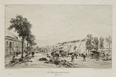 Memórias artísticas do cerco de Paris: Le Cavalie (Bastião 63) de Maxime Lalanne