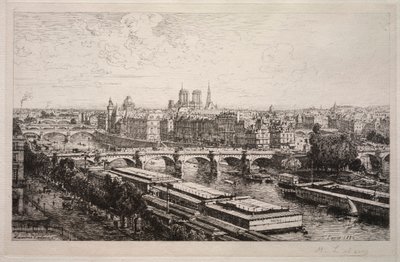 Vista do Louvre, 1882. de Maxime Lalanne