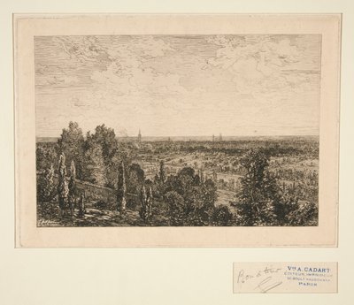 Vue de Paris (Vista de Paris) de Maxime Lalanne