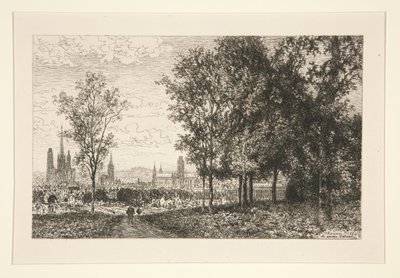 Vista de Ruão de Maxime Lalanne