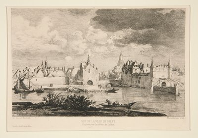 Vue de la ville de Delft (Vista da cidade de Delft) de Maxime Lalanne