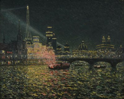 Fada Noturna: Exposição Universal 1900 Festividades noturnas: Feira Mundial 1900, 1900. de Maxime Maufra