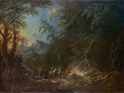 Paisagem Florestal "Noite" de Maximilian Joseph Schinnagl