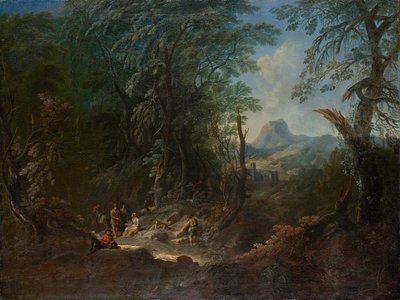 paisagem florestal "manhã" de Maximilian Joseph Schinnagl