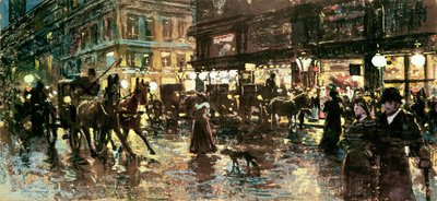 A Ringstrasse at Night, Viena de Maximilian Lenz