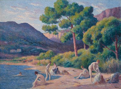 Padres em Saint-Tropez de Maximilien Luce