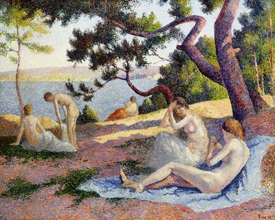 Banhistas em Saint Tropez; Banhistas em Saint-Tropez, 1892 de Maximilien Luce
