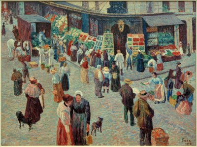 Mercearia, Rue des Abbesses de Maximilien Luce