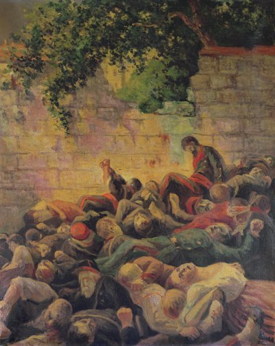 Execução das Comunas no &39;Mur des Federes&39; de Maximilien Luce