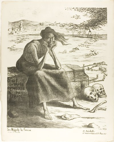 Sua Majestade Fome, Rainha da Sicília de Maximilien Luce
