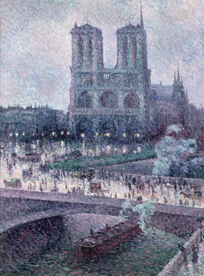 Notre Dame, c.1900 (óleo sobre tela) de Maximilien Luce