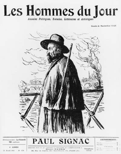 Paul Signac, ilustração da capa dos &39;The Men of the Day&39;, nº 170, Paris, 22 de abril de 1911 de Maximilien Luce