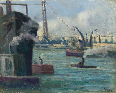Porto de Rouen, de Maximilien Luce