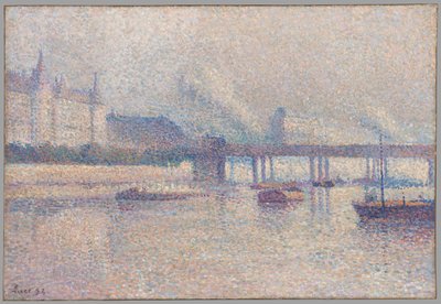 As margens do rio Sena em Paris de Maximilien Luce