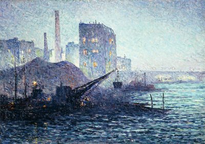 O Tamisa em Londres, c.1893 de Maximilien Luce
