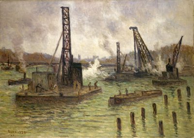 Trabalhos no Sena, Pont des Saints-Pères de Maximilien Luce
