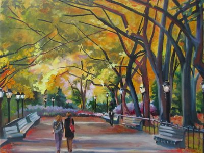 Passeio pelo parque no outono de Maxine Shore