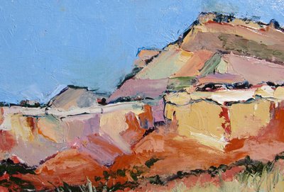 Picos coloridos do deserto de Maxine Shore