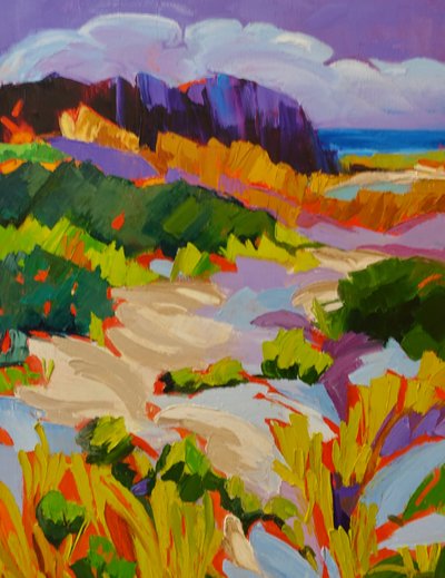 Paisagem costeira vibrante de Maxine Shore