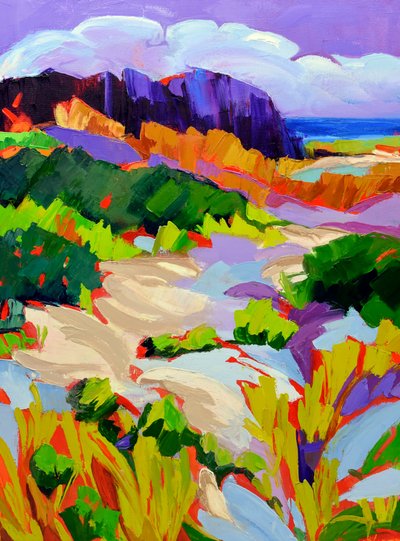 Paisagem costeira vibrante de Maxine Shore