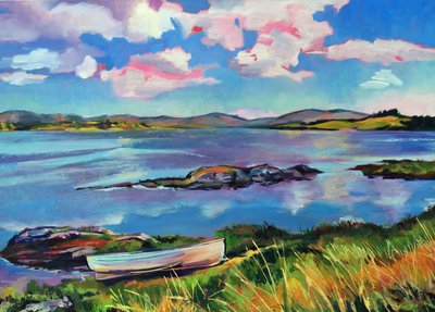 Paisagem lacustre vibrante de Maxine Shore