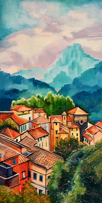 Uma animada aldeia de montanha de Maxine Shore