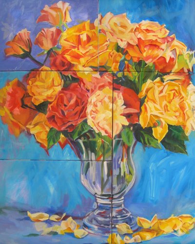 Bouquet de rosas vibrantes de Maxine Shore