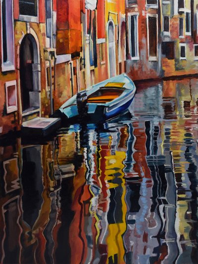 Barco da vibrante Veneza de Maxine Shore