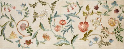 Um pedaço de jardim, 1938 (bordados, lã e seda em linho) de May Morris