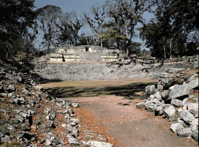 Templo da Acrópole Oriental Século 22, 4º-10º de Mayan Mayan