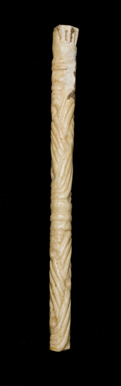 Implemento com design de tapete, AD 600-900 (osso) de Mayan Mayan