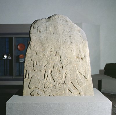 Stele 21 de Izapa, Chiapas, México, Período Clássico Primitivo (300-600 d.C.) (pedra) de Mayan Mayan