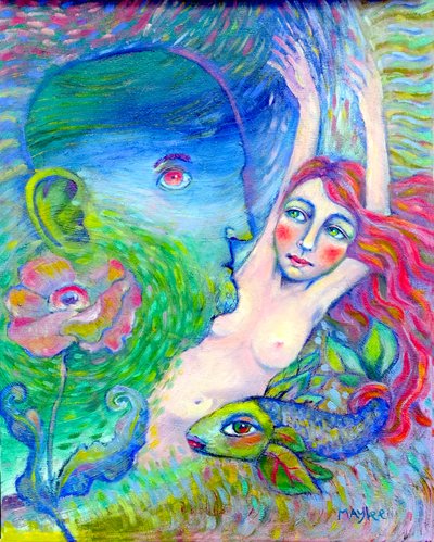 Indiferença, março de 2021 (pintura a óleo) de Maylee Christie