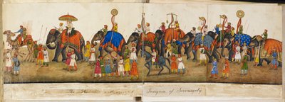 Panorama processional, ilustração de 