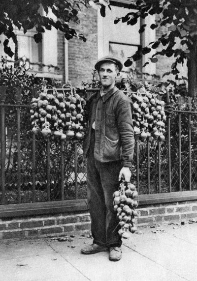 Vendedor de cebola bretão, Londres, 1926-1927 de McLeish