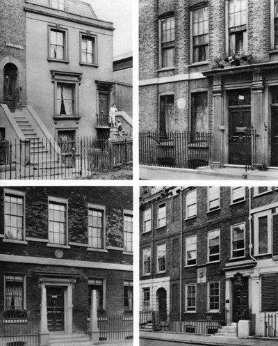 Quatro casas de Londres de homens famosos, Londres, 1926-1927. de McLeish